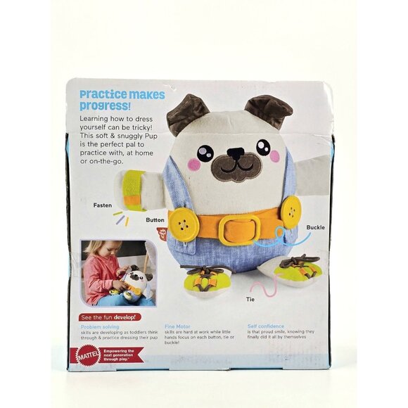 Fisher-Price Learn To Dress Up Practice Getting Dressed Buttons Laces Dog New - Picture 3 of 8